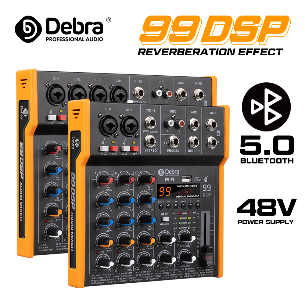 Audio Music Dj - Debra R4/R6 Mixer Multi-Audio 6 Saluran