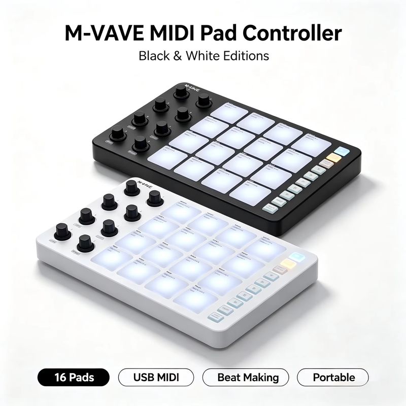M-Vave Smc-Pad, Kontroler MIDI - Midi Controller Pad ulasan dan harga